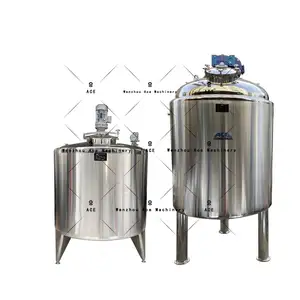 High Capacity Cosmetic Chemical Cream Perfume Mixing Storage Tank With Pneumatic Mixer