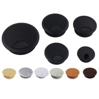 Circulaire en plastique câble boîte bureau maison bureau organisateur avec trou de câble polyvalent pour cuisine salle de bain extérieur hôtel chambre utilisation