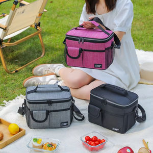 תיק צידנית מבודד פרימיום 600D אוקספורד, עמיד למים, 12 ליטר, עיצוב מודרני, מתאים למנגל ופיקניק, ניתן להתאמה אישית, לשמירה על טריות - Product Image 2