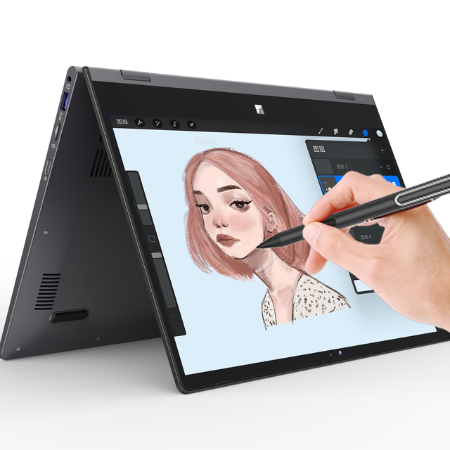 14inch Yoga 2-In-1 Laptop Computer Fhd+ Touch Screen Withg Custom Logo and Keyboard Intel N100 16gb Ddr4 512gb Ssd 360 Degree