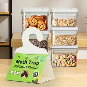 Pièges à mites de garde-manger personnalisables avec phéromones, outil adhésif collant pour <span class=keywords><strong>laine</strong></span>, placard, tapis, nourriture et armoire - Product Image 5