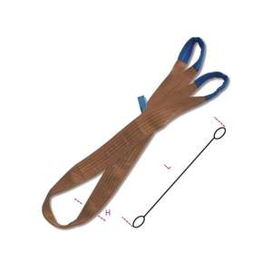 BETA - 081590030 ROBUR-Eslingas de telaraña de elevación, Marrón 6t dos capas con ojos reforzados poliéster de alta tenacidad (PES) - Product Image 3