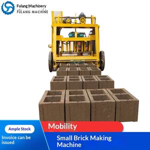 Máquina para fabricar ladrillos de hormigón con personalización, pequeña, mecánica, móvil, sin horneado, para ladrillos huecos - Product Image 1