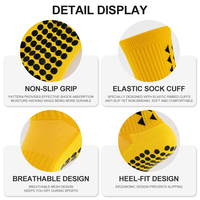Chaussettes de football antidérapantes en silicone avec logo personnalisé, compression, multicolores, service OEM, vente en gros