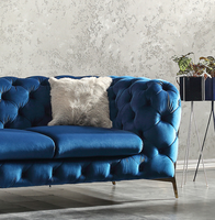 Canapé avec jambes en tissu et métal doré, canapé de salon au design moderne, tendance 2019