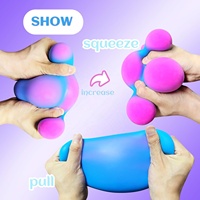Jouet sensoriel à changement de couleur, balles anti-stress moelleuses, balles à presser géantes, balles anti-stress en pâte extensible, jouets moelleux