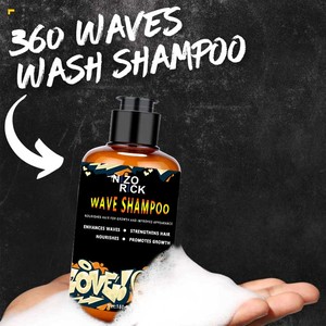 OEM/ODM 360 dalgalar yıkama şampuan jel besleyici organik biyotin geliştirmek dalgalar güçlendirmek saç büyüme teşvik - Product Image 3