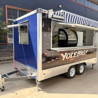 Remorque de camion-restaurant en composite/fibre de verre à prix d'usine, avec alimentation intégrée, résistante à la rouille et de haute qualité