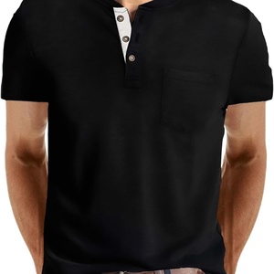 Custom Brand Mens Casual Short Sleeve Knitted <b>Polyester</b> O-Neck T-<b>Shirts</b> with Sublimation Printed Anti-Pilling Pocket Breathable - Product Image 5