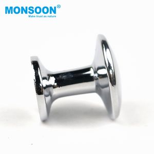 מטבח מינימליסטי מוסתר עגול ראש ידית כרום ידית ידית ידית ארון מגירות סגסוגת אבץ ידית מטבח עם ברגים - Product Image 2