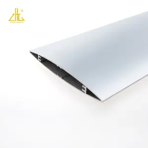 OEM Ova Nhôm Louvre Hồ Sơ, Sliver 6063 T5 Nhôm Đùn Blade Louver Panels