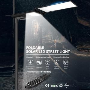 ไฟถนนโซลาร์เซลล์ LED สำหรับทางหลวง แผงโซลาร์เซลล์แบบโมโนคริสตัลไลน์ กันน้ำ IP66 กำลังไฟ 15-40 วัตต์ แบตเตอรี่ LiFePO4 ตัวโครงอะลูมิเนียมอัลลอย - Product Image 2