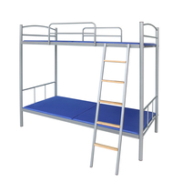 Lit superposé en acier de haute qualité pour dortoir scolaire, appartement ou maison de location, lit double surélevé