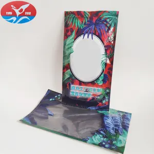 Printing Plastic Zipper Cigar humidity Packaging Bag Tobacco Mylar Pouch Leaf Wraps Moisturizing