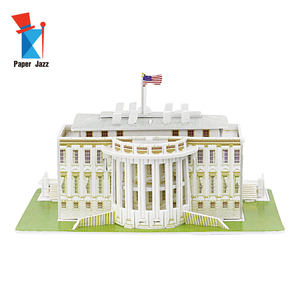 Puzzle éducatif pour enfants, jouets en papier faits à la main, architecture mondiale célèbre, ornements en papier 3D, puzzles cadeaux - Product Image 4