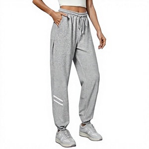 Men's Lightweight Embroidered Elastic Waist Sweatpants Relaxed Fit Ribbed <b>Cuffed</b> <b>Joggers</b> Casual Athletic Lounge Pants Breathable - Product Image 1