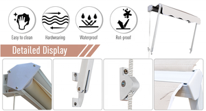 פטיו זרוק זרוע ידנית נשלף שמש צל חלון סוכך חלון נשלף סוכך - Product Image 4