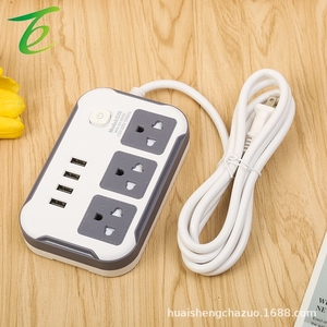 4USB ไทย ประเทศเมียนมา <span class=keywords><strong>ลาว</strong></span> บอร์ดสายไฟอัจฉริยะสำหรับชาร์จ บอร์ดปลั๊กอินอเมริกาใต้ รุ่นปลั๊กอินเม็กซิโก มาตรฐานอเมริกัน - Product Image 3