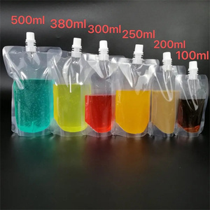 Food Grade Clear Stand up Spout Pouch Bag with Security Feature for Juice Milk Water-Customizable Beverage <strong>Packaging</strong> - Product Image 6