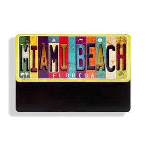Ímã de geladeira personalizado com letras de Miami Beach, Flórida, St. Maarten MDF - Product Image 2
