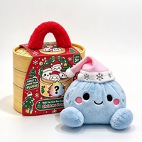 Poupée en peluche colorée de Noël, anti-stress à presser, avec expressions faciales, jouet décoratif mignon, rembourrée en coton PP, boîte surprise cadeau