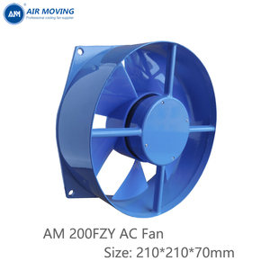 Ventilateur axial bleu de haute qualité AM200FZY2-D 380V AC 210*210*70mm, moteur à balais, contrôle PWM, 2300 tr/min, haute performance, garantie 5 ans - Product Image 3