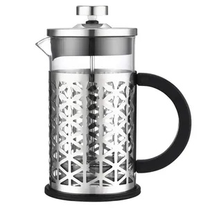 For Home, Office Stylish 3 Level Filtration System French Press Coffee and Tea Maker, Camping Stainless Steel French Press