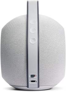 ลำโพงพกพาอัจฉริยะ For Mania สีเทาอ่อน ดีไซน์พรีเมียมกะทัดรัด เสียงคุณภาพสูง กันน้ำ ควบคุมด้วยเสียง เสียงเบสหนักแน่น - Product Image 5