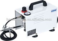 Compresseur d'air électrique portable à double piston AS18AK avec manomètre réglable pour la peinture multi-usages