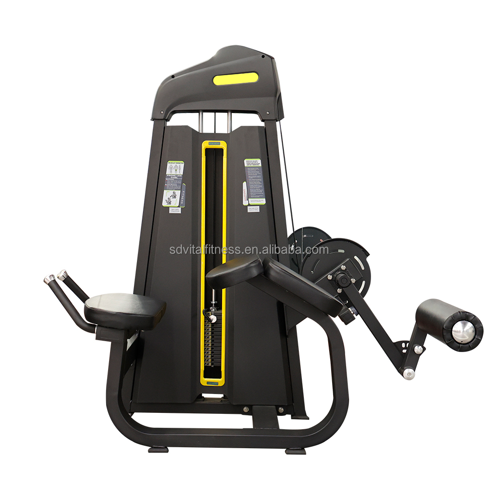 Commercial Pin Loaded Prone Leg Curl Fitness Equipment Prone Leg Curl Pin Load Selection Machine