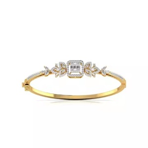 18k <b>Rose</b> <b>Gold</b> in Diamond <b>Bracelet</b> for Women's <b>Bangle</b> Moissanite Lab Grown Diamonds Fine Jewelry - Product Image 3