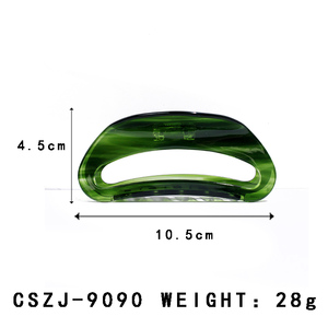 Pinza de Pelo de Acetato Hueca de Color Sólido Ecológica OBM de 10.5 cm, Pinza de Pelo Grande Coreana Clásica en Oferta, Venta al por Mayor Personalizada - Product Image 2