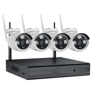 Geuit Opnemen 2mp/5MP 4ch/8ch Nvr Draadloze Camera Kit Wifi Beveiliging Cctv Wifi Camera System Outdoor Surveillance camera