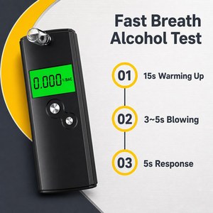 Alcootest semi-conducteur <span class=keywords><strong>pour</strong></span> utilisation en <span class=keywords><strong>voiture</strong></span>, détecteur d'alcool compact <span class=keywords><strong>pour</strong></span> les conducteurs avant de <span class=keywords><strong>démarrer</strong></span> le moteur - Product Image 6