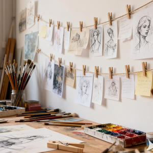 Деревянные цветные прищепки, 24 шт., и маленькие деревянные прищепки для рукоделия, рождественские прищепки для фотографий, 4,8 см или 48 мм - Product Image 5