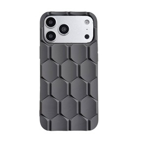 เคสโทรศัพท์มือถือกันกระแทก TPU ลายรังผึ้ง 3 มิติ สำหรับ iPhone 17 16 15 14 13 12 pro max ดีไซน์ลายรูปทรงข้าวหลามตัด - Product Image 6