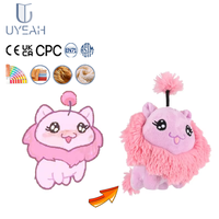 Uyeah OEM/ODM Factory Wholesale Custom Gift Brand Logo Print Keyring Personal Cotton Soft Stuffed Animal Toy Plush Lion Keychain