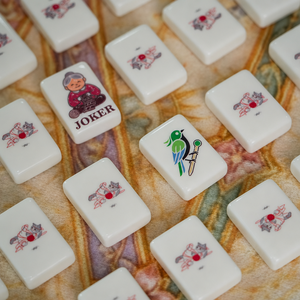 Set da Viaggio in Acrilico di Lusso con Tessere Bianche a Tema Gatto Cheeky Cat, 160 Pezzi, 1 Strato, Mahjong Americano - Product Image 6