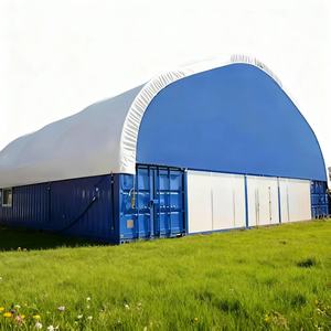 Tente de toit/auvent/abri en acier Q235 personnalisable avec revêtement PVC pour l'extension de stockage et la protection des marchandises - Product Image 1