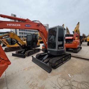 Miniexcavadora Usada Hitachi ZX55 de 5.5 Toneladas con Motor Isuzu Original, Excavadora de Cola Corta para Trabajos de Jardinería y Municipales - Product Image 6