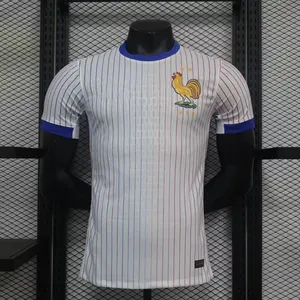 フランスアウェイゲームサッカージャージをオンラインで購入サッカージャージーメッシュジャージーフットボールシャツ2023-2024