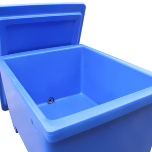 Thùng giữ đá cá biển cỡ lớn ngoài trời, hai lớp, 550 lít, làm bằng nhựa đúc xoay, dùng để bảo quản hải sản cho ngành đánh bắt - Product Image 6