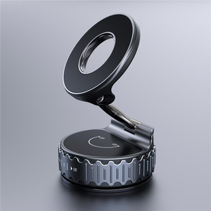Nuevo soporte para teléfono móvil de aleación de zinc con adsorción al vacío 360, soporte plegable magnético fuerte de calidad para navegación en coche. - Product Image 2