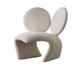 Poltrona Singola in Stile Italiano, Design Nordico Minimalista, Sedia Artistica Confortevole, Sedia Pigra in Legno Durevole per Soggiorno e Casa - Product Image 2