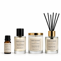 d'huile parfumée en forme de citrouille d'automne de luxe de haute qualité pot en verre bougie parfumée de Noël et d'Halloween