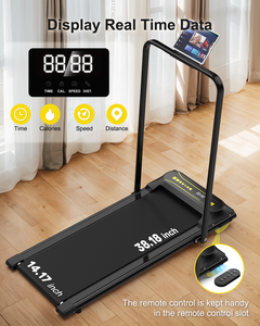 EU Customized Desk Use 2.5hp Motor Foldable Wholesale 2-in-1 Home Exercise Gym Walking Pad - Product Image 4