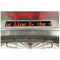 Hot Sell Remote-Managed 11x128 Dots RS485 Transit Bus Led Sign Panneau d'information sur le bus