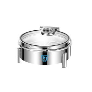 Liantong 6L moderno Hotel restaurante suministros boda <span class=keywords><strong>calentador</strong></span> de alimentos 6 <span class=keywords><strong>litros</strong></span> plato de frotamiento combustible Buffet estufa ventana Visual para fiesta - Product Image 3