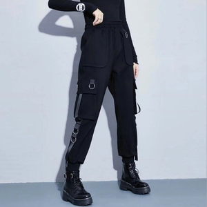<span class=keywords><strong>Pantaloni</strong></span> <span class=keywords><strong>Cargo</strong></span> Streetwear <span class=keywords><strong>pantaloni</strong></span> Casual da donna <span class=keywords><strong>pantaloni</strong></span> larghi neri a vita alta <span class=keywords><strong>pantaloni</strong></span> <span class=keywords><strong>femminili</strong></span> stile coreano <span class=keywords><strong>pantaloni</strong></span> da donna Dropshipping - Product Image 4