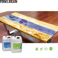 Résine époxyde de coulée profonde en cristal claire de résistance jaune dure élevée de résistance thermique pour la table en bois